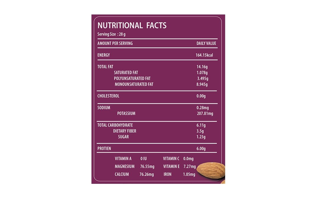 Nuts Over U Almonds    Pack  1 kilogram